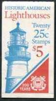 American Lighthouses Issue Complete Booklet of 20 Stamps United States, 1990